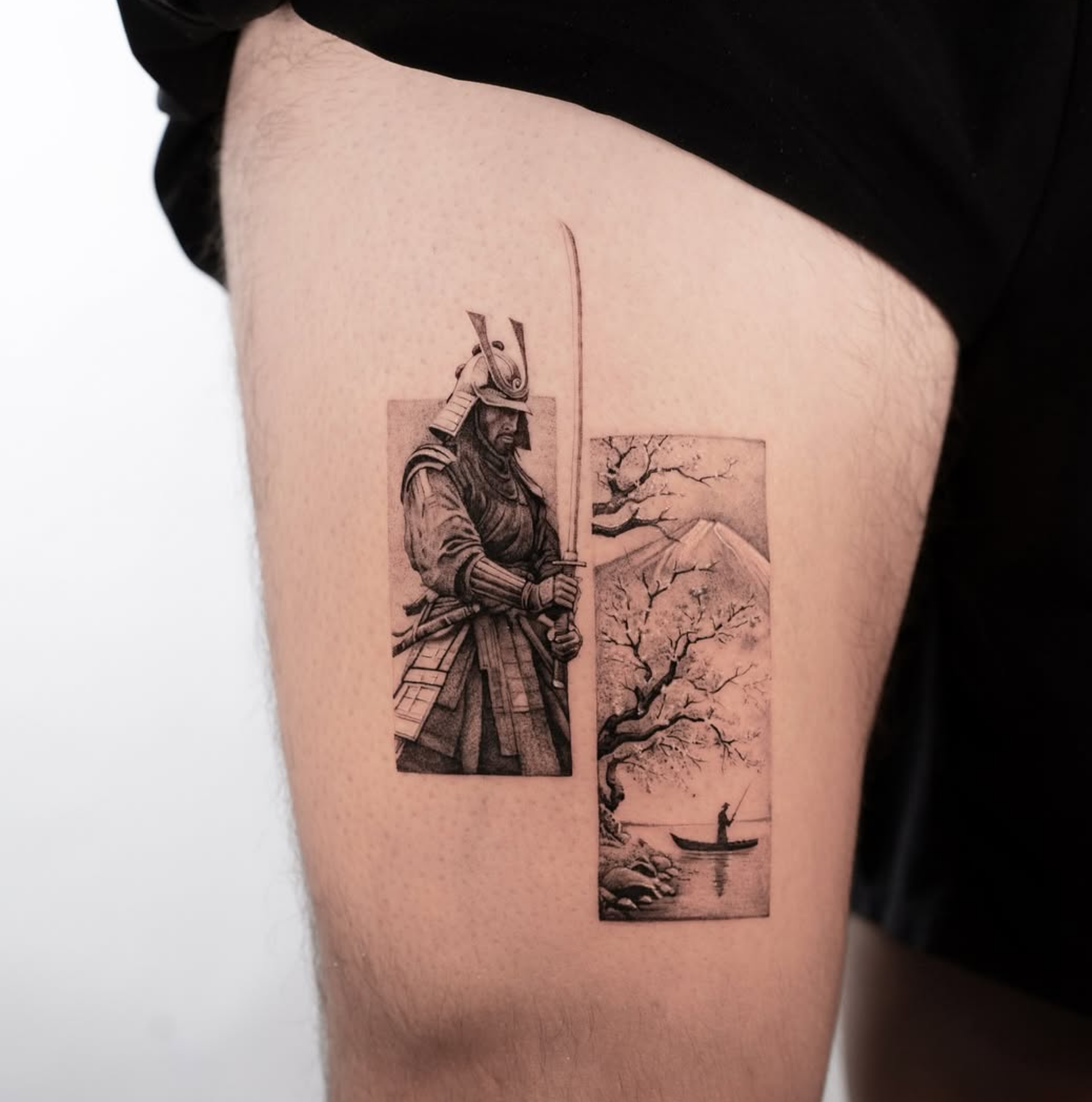traditional vs fine line tattoo
