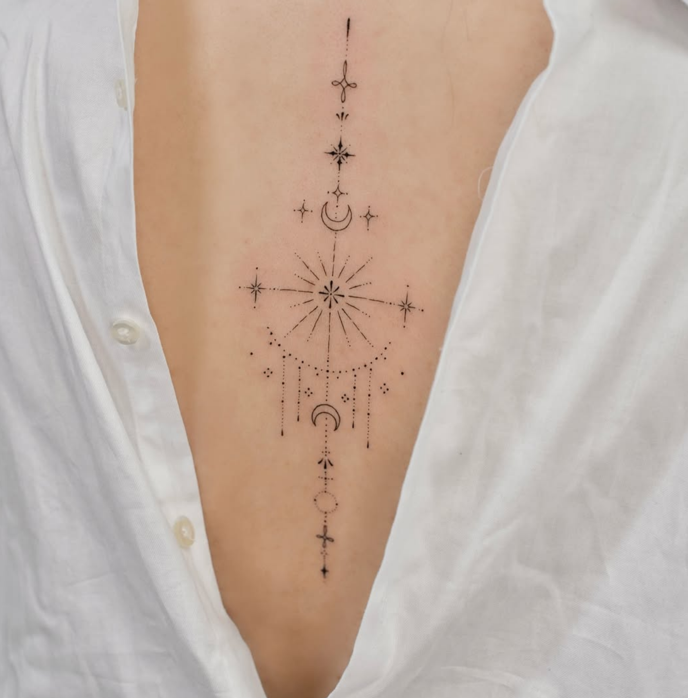 opposite of fine line tattoo